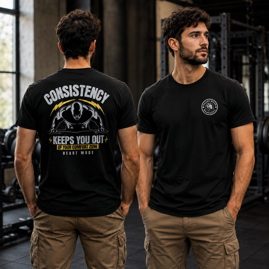 Consistency Keeps You Out of Your Comfort Zone Tee