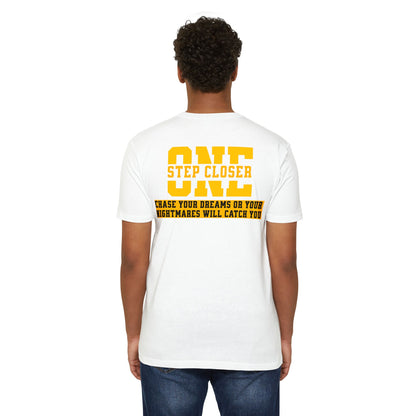 Chase Your Dreams or Your Nightmares Will Catch You motivational t-shirt for men — Beast Mode Mentality product photo