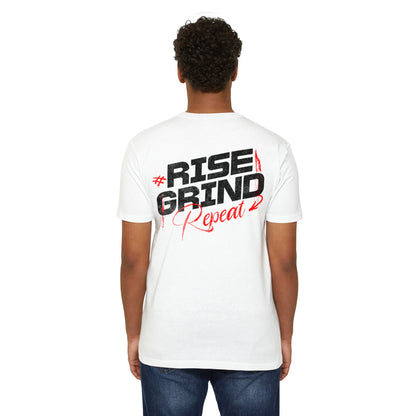 Rise Grind Repeat motivational t-shirt for men — Beast Mode Mentality product photo