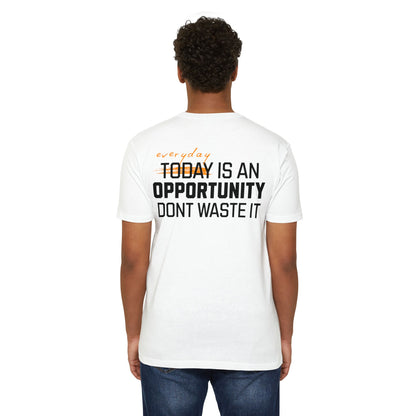 Everyday Is an Opportunity, Don't Waste It motivational t-shirt for men — Beast Mode Mentality product photo