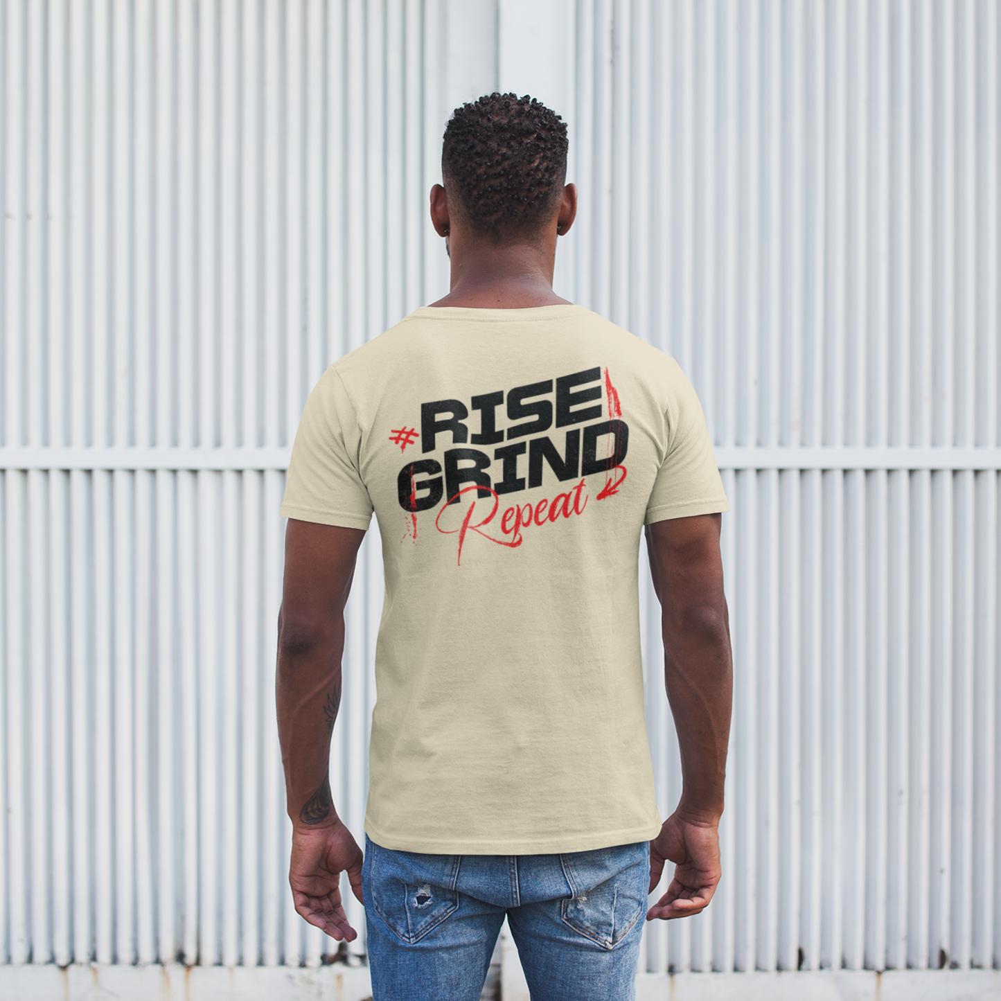 Rise Grind Repeat Gym T-Shirt for Men