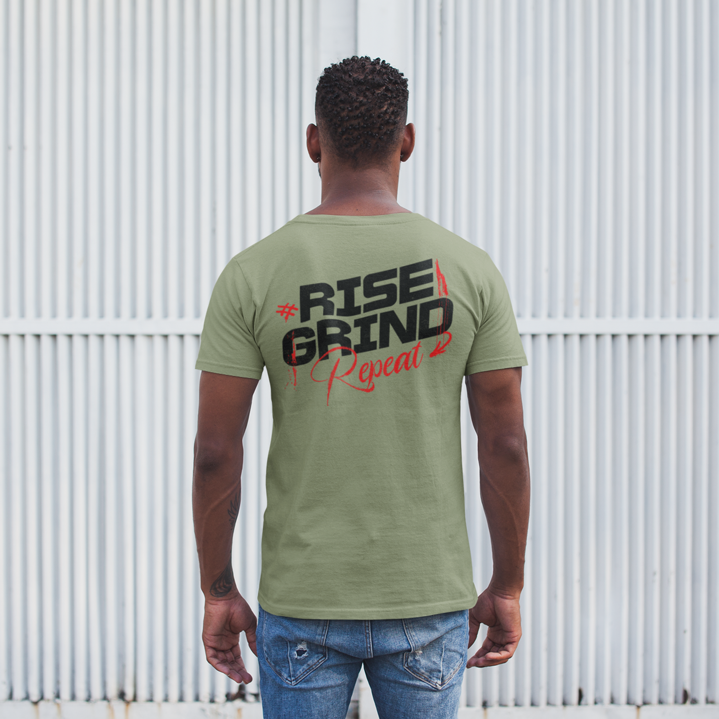 Rise Grind Repeat Gym T-Shirt for Men