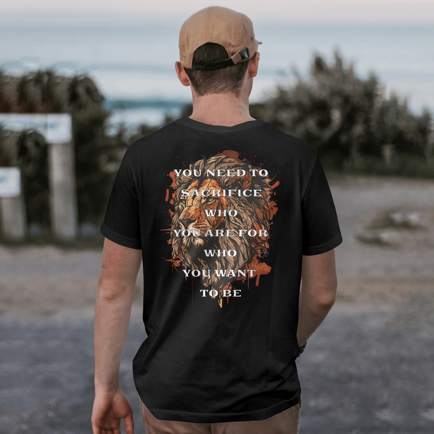 Sacrifice Who You Are for Who You Want to Be Motivational Gym Shirt