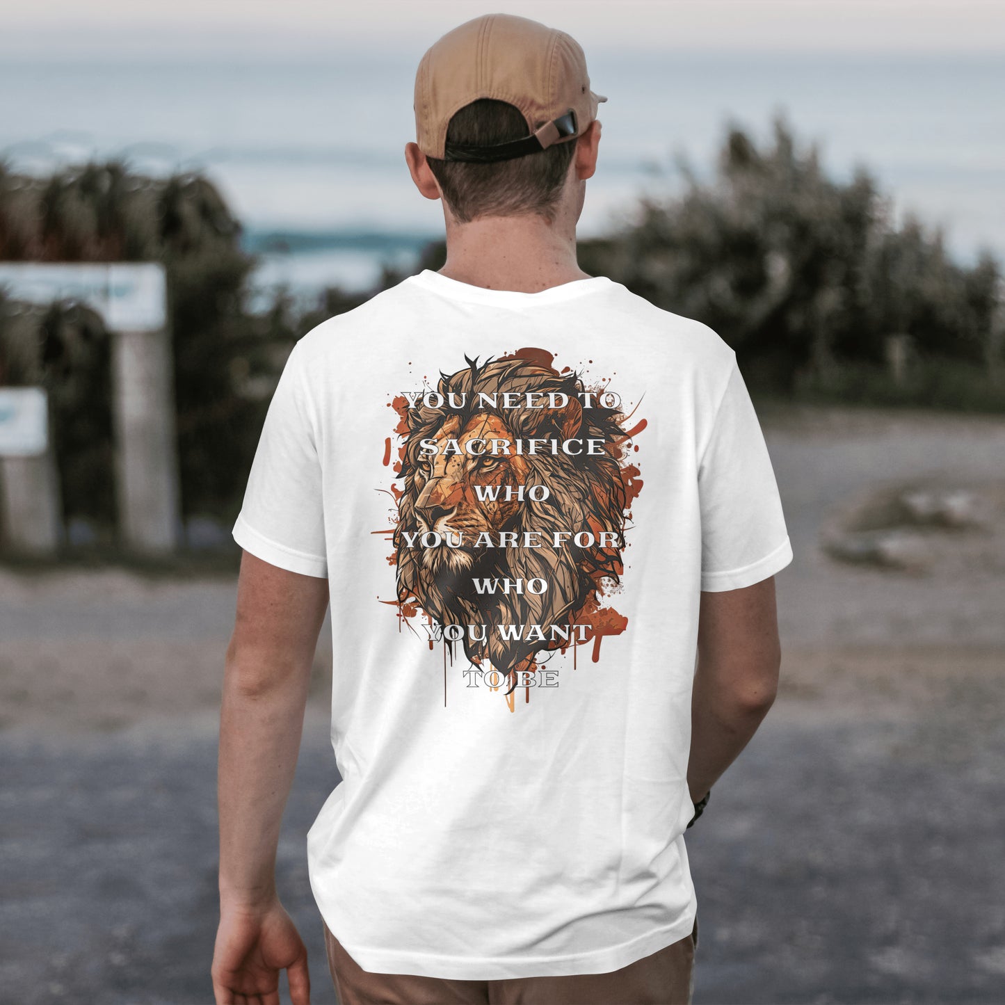 Sacrifice Who You Are for Who You Want to Be Motivational Gym Shirt