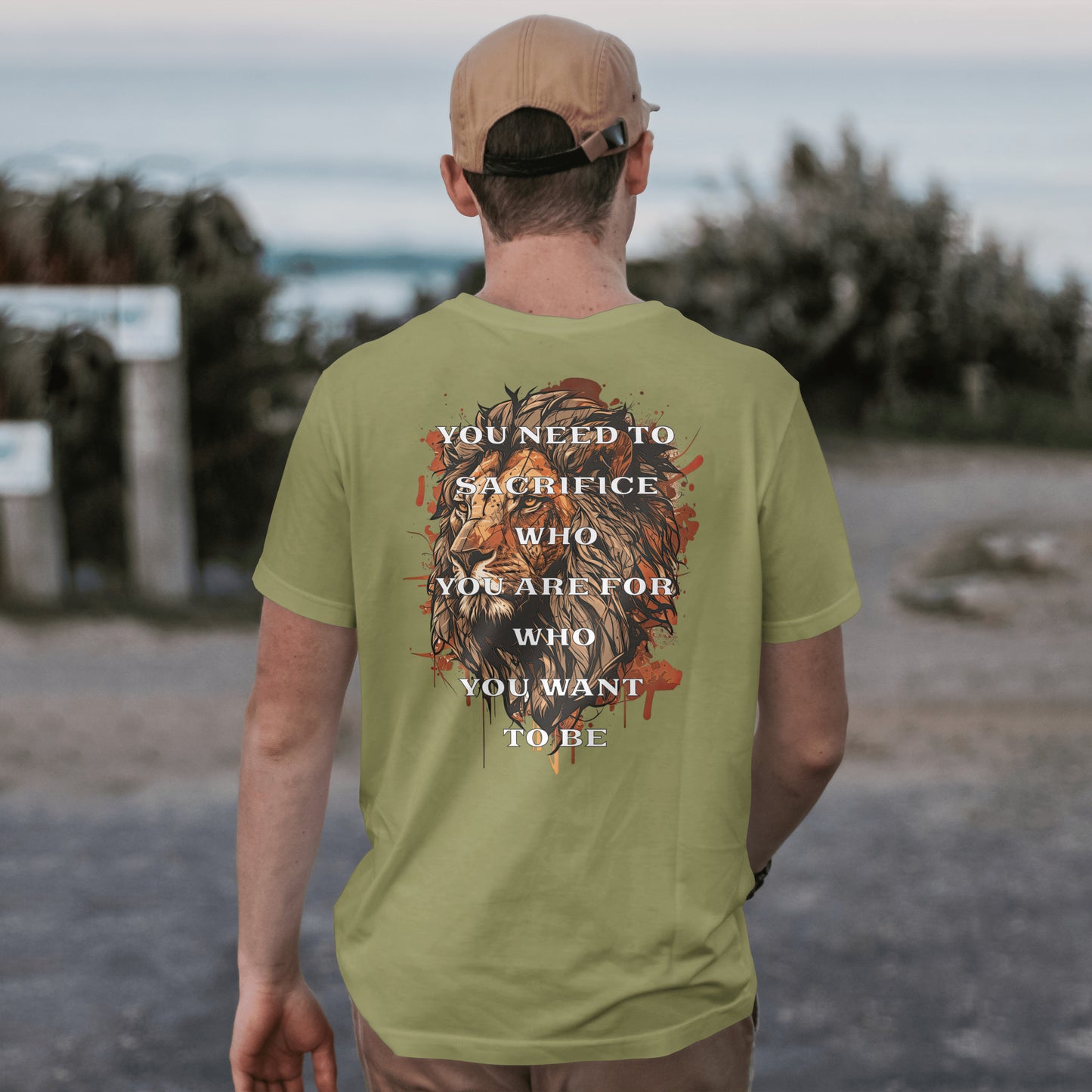 Sacrifice Who You Are for Who You Want to Be Motivational Gym Shirt