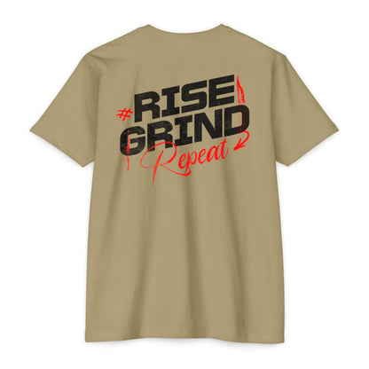 Rise Grind Repeat motivational t-shirt for men — Beast Mode Mentality product photo