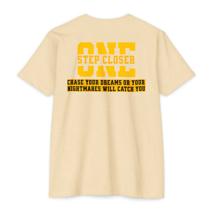 Chase Your Dreams or Your Nightmares Will Catch You motivational t-shirt for men — Beast Mode Mentality product photo