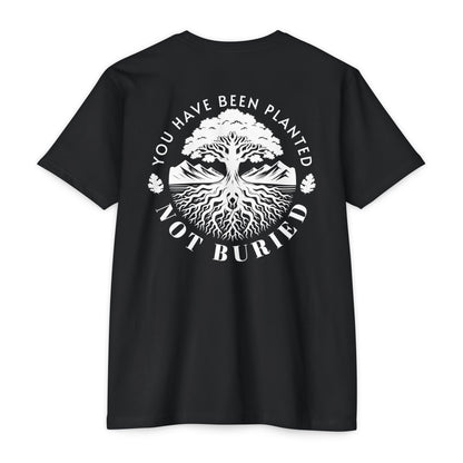 You Have Been Planted, Not Buried motivational t-shirt for men — Beast Mode Mentality product photo