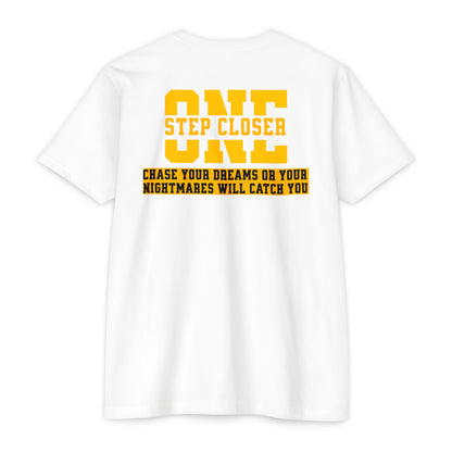 Chase Your Dreams or Your Nightmares Will Catch You motivational t-shirt for men — Beast Mode Mentality product photo