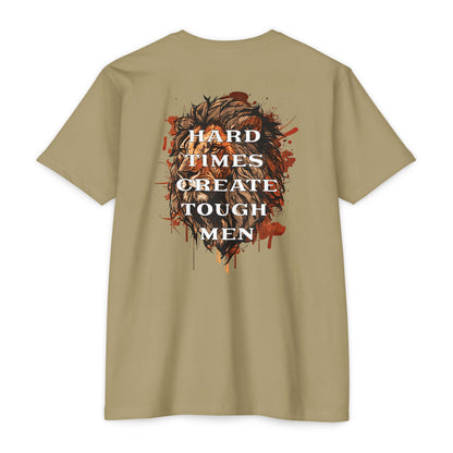 Hard Times Create Tough Men motivational t-shirt for men — Beast Mode Mentality product photo