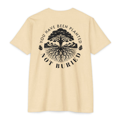 You Have Been Planted, Not Buried motivational t-shirt for men — Beast Mode Mentality product photo