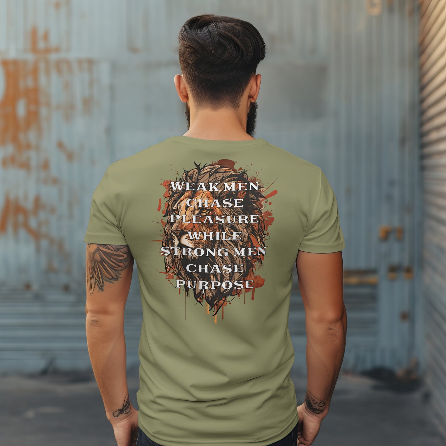 “Weak Men Chase Pleasure While Strong Men Chase Purpose” T-shirt