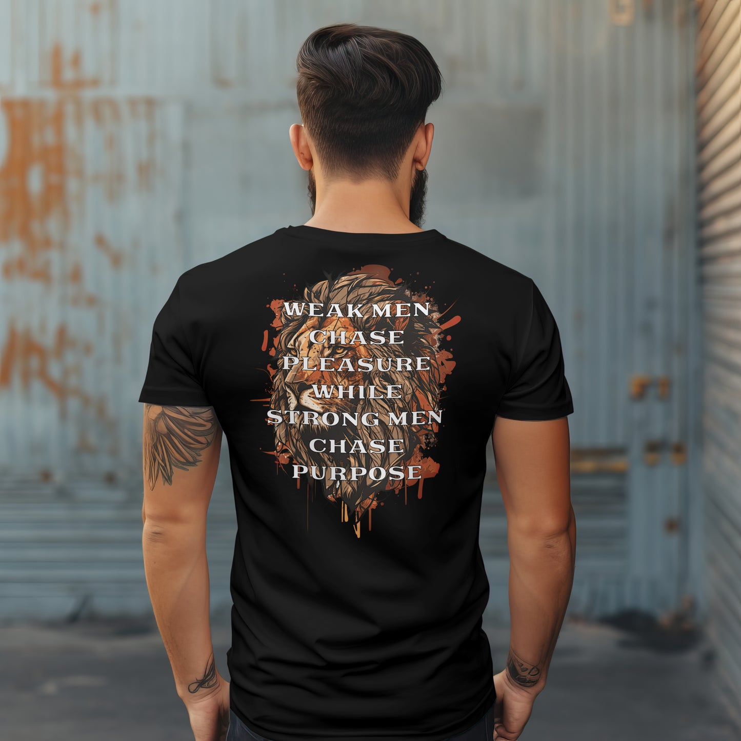 “Weak Men Chase Pleasure While Strong Men Chase Purpose” T-shirt