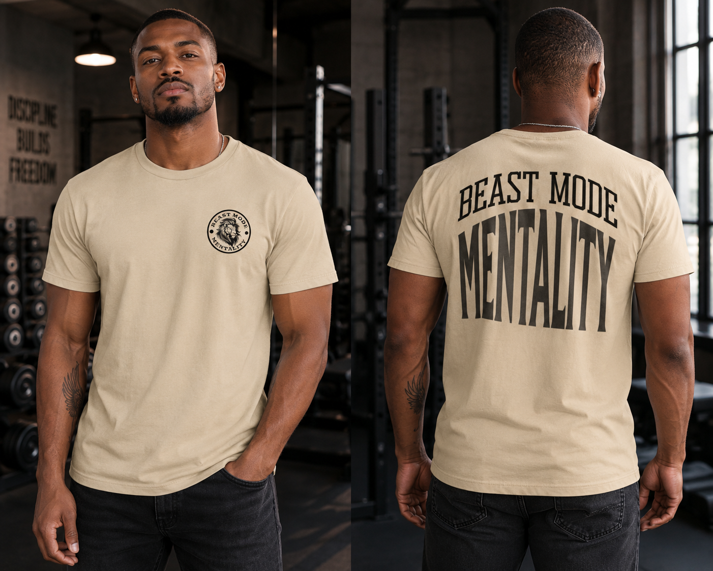 Beast Mode Mentality Gym T-Shirt for Men